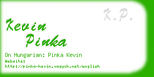 kevin pinka business card